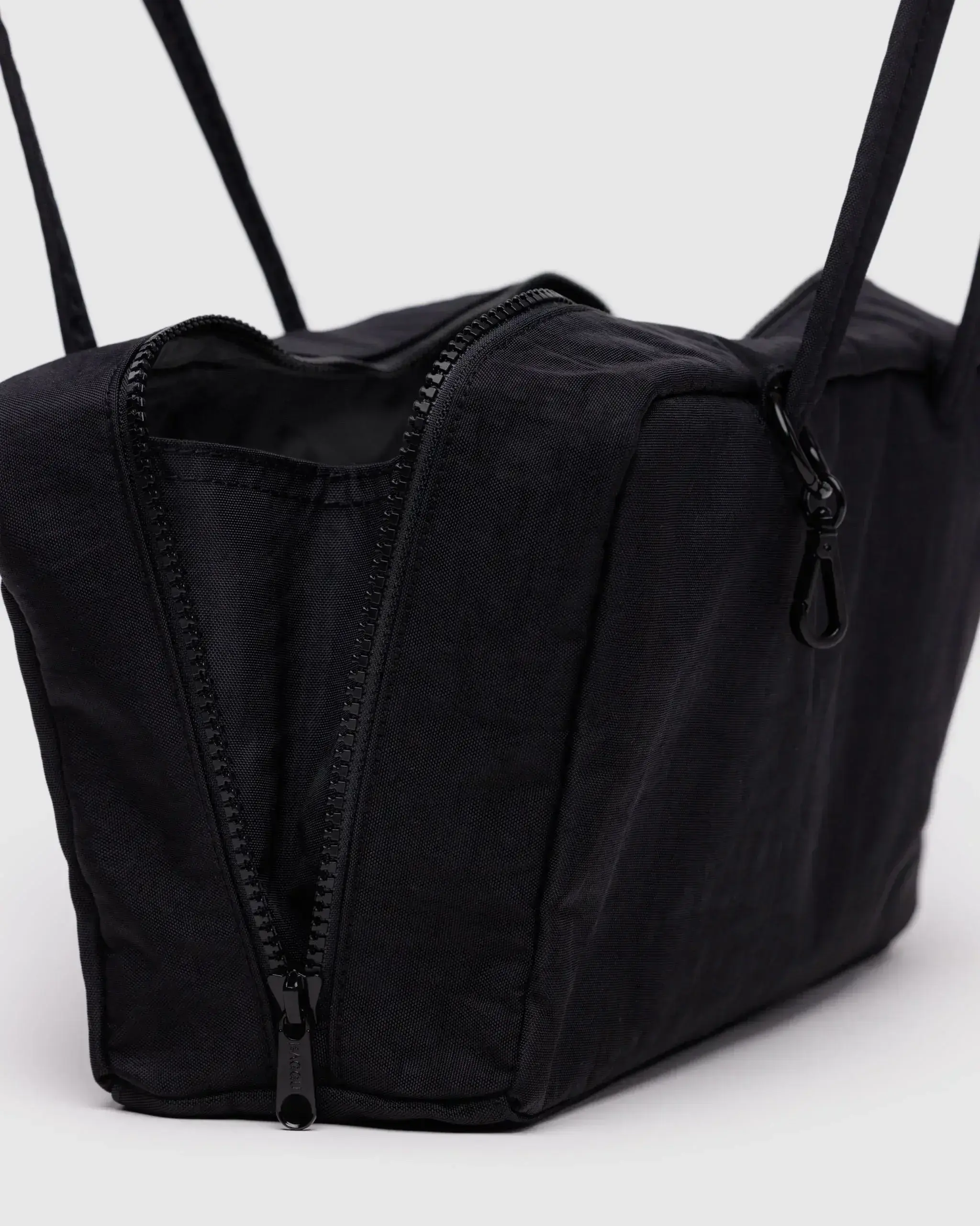 Nylon Bowler Bag Black - Image 4