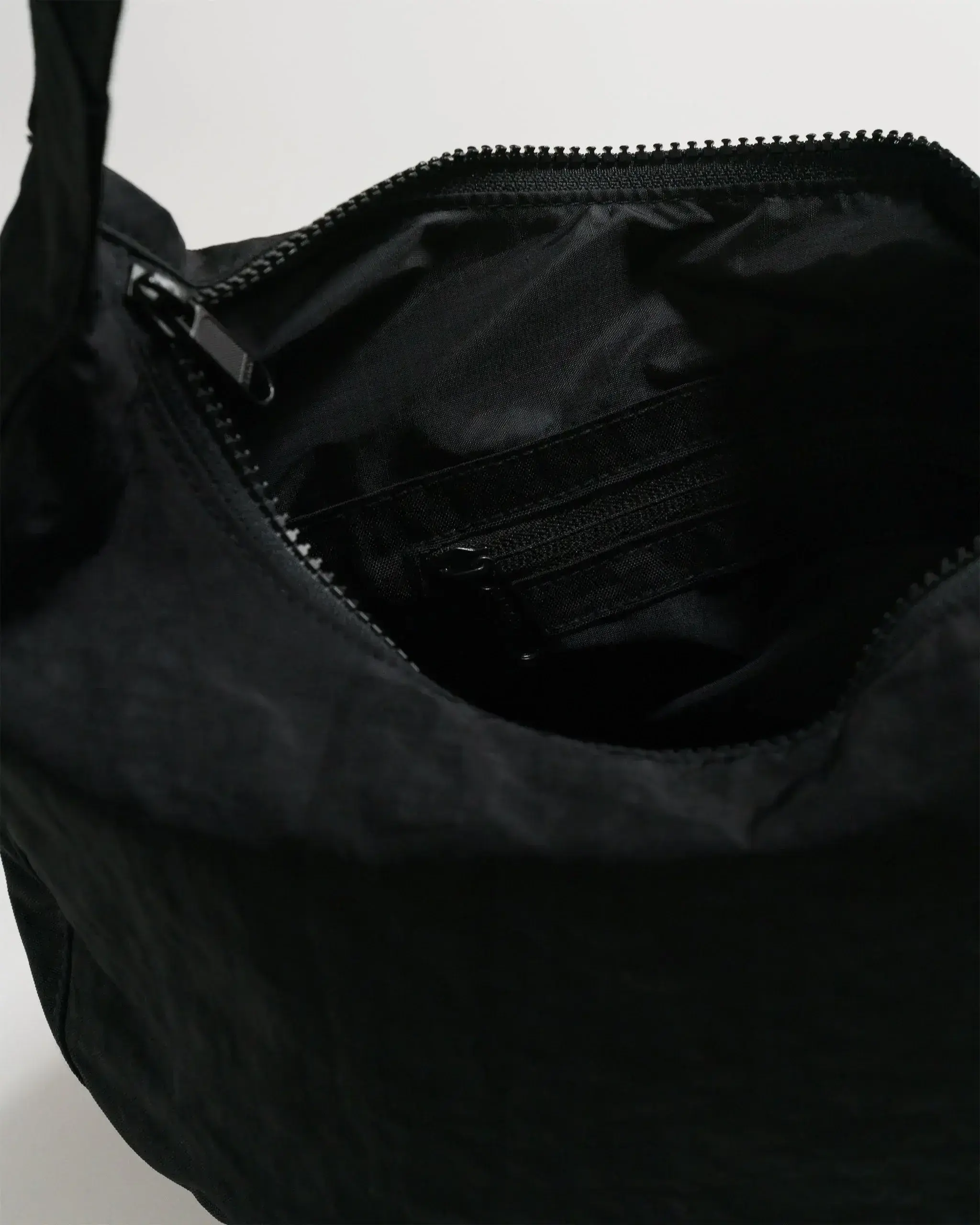 Medium Nylon Crescent Bag Black 37.5" - Image 4