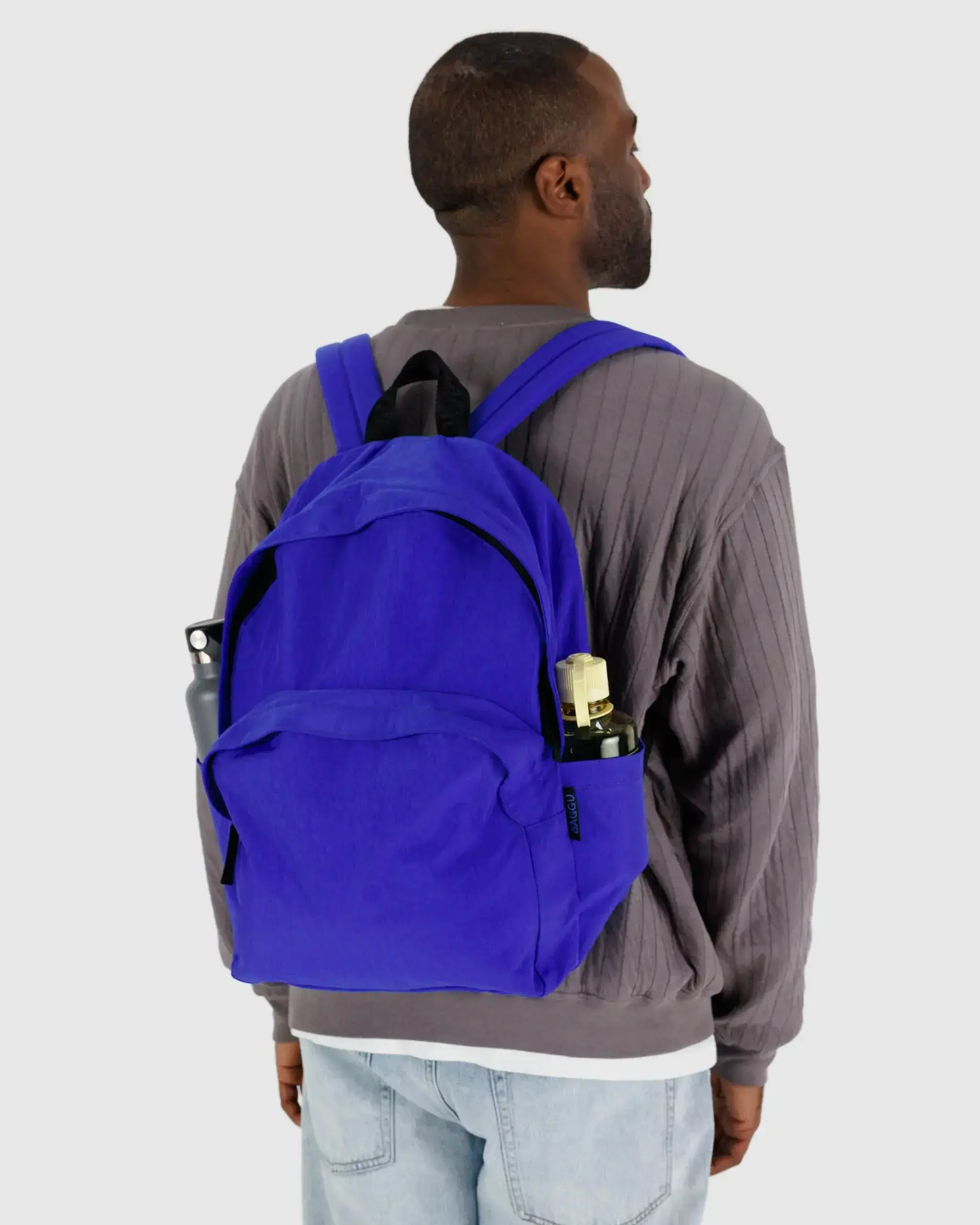 Large Nylon Backpack Lapis - Image 3