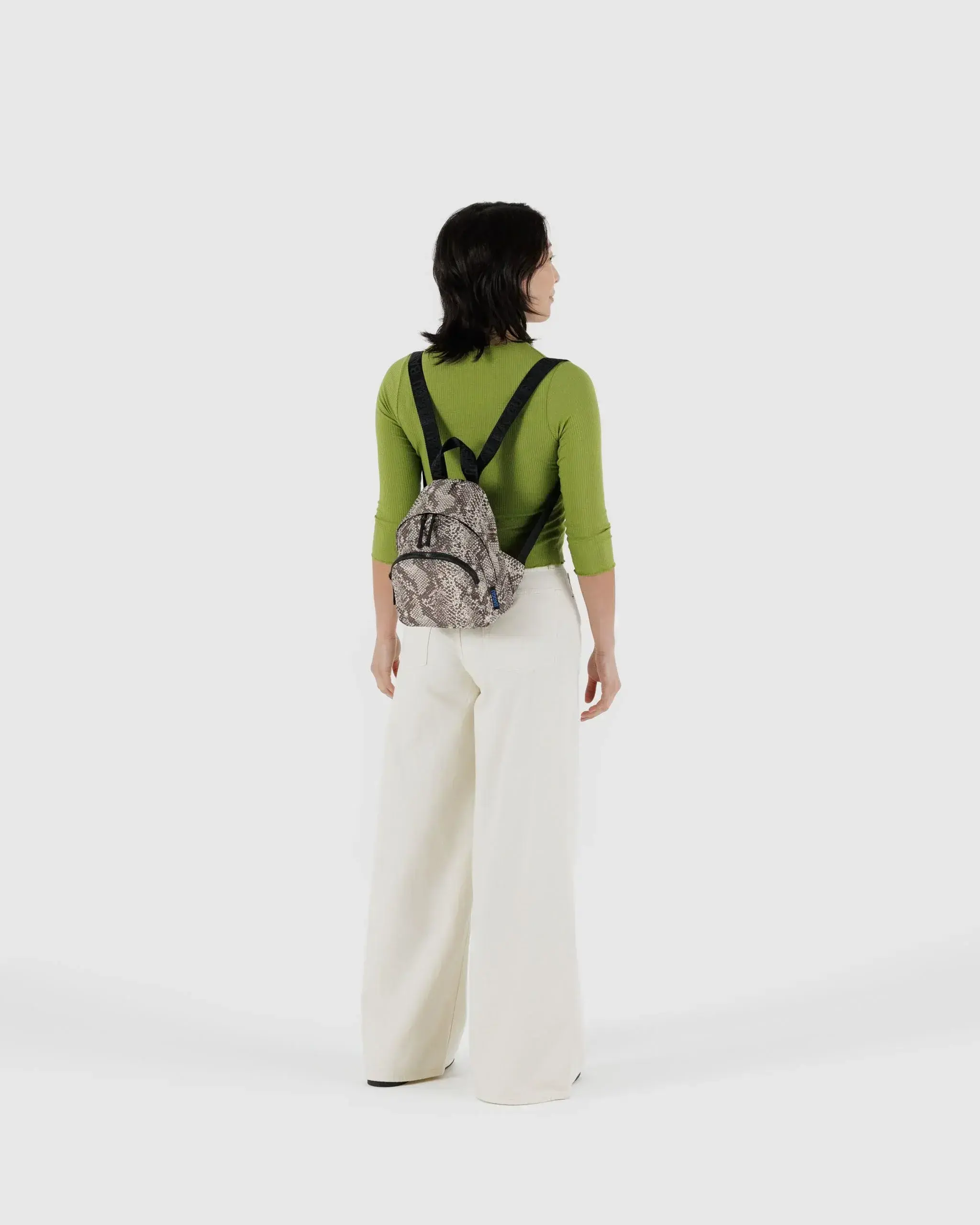 Mini Nylon Backpack Snakeskin - Image 2