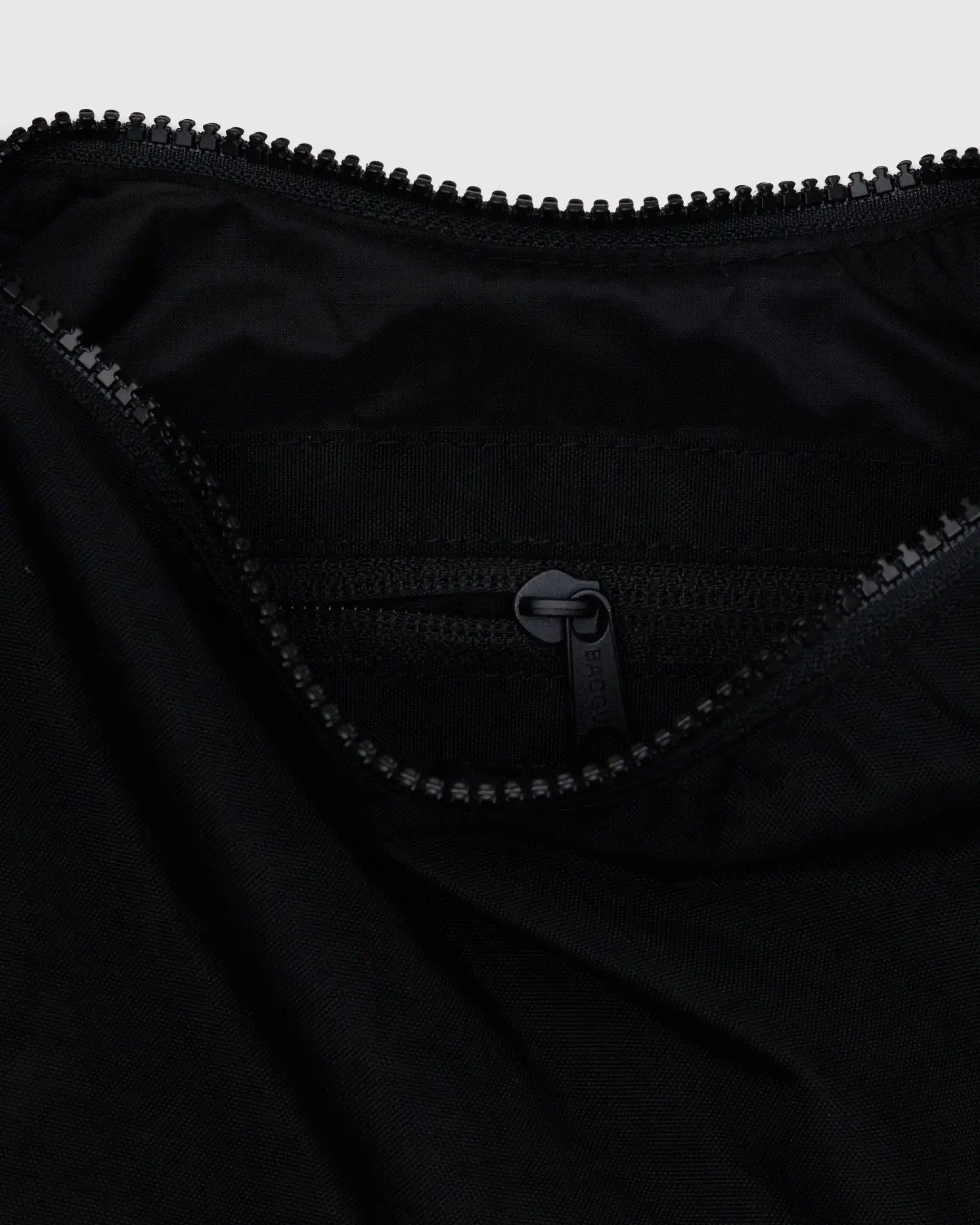 Small Nylon Crescent Bag Black - Image 4