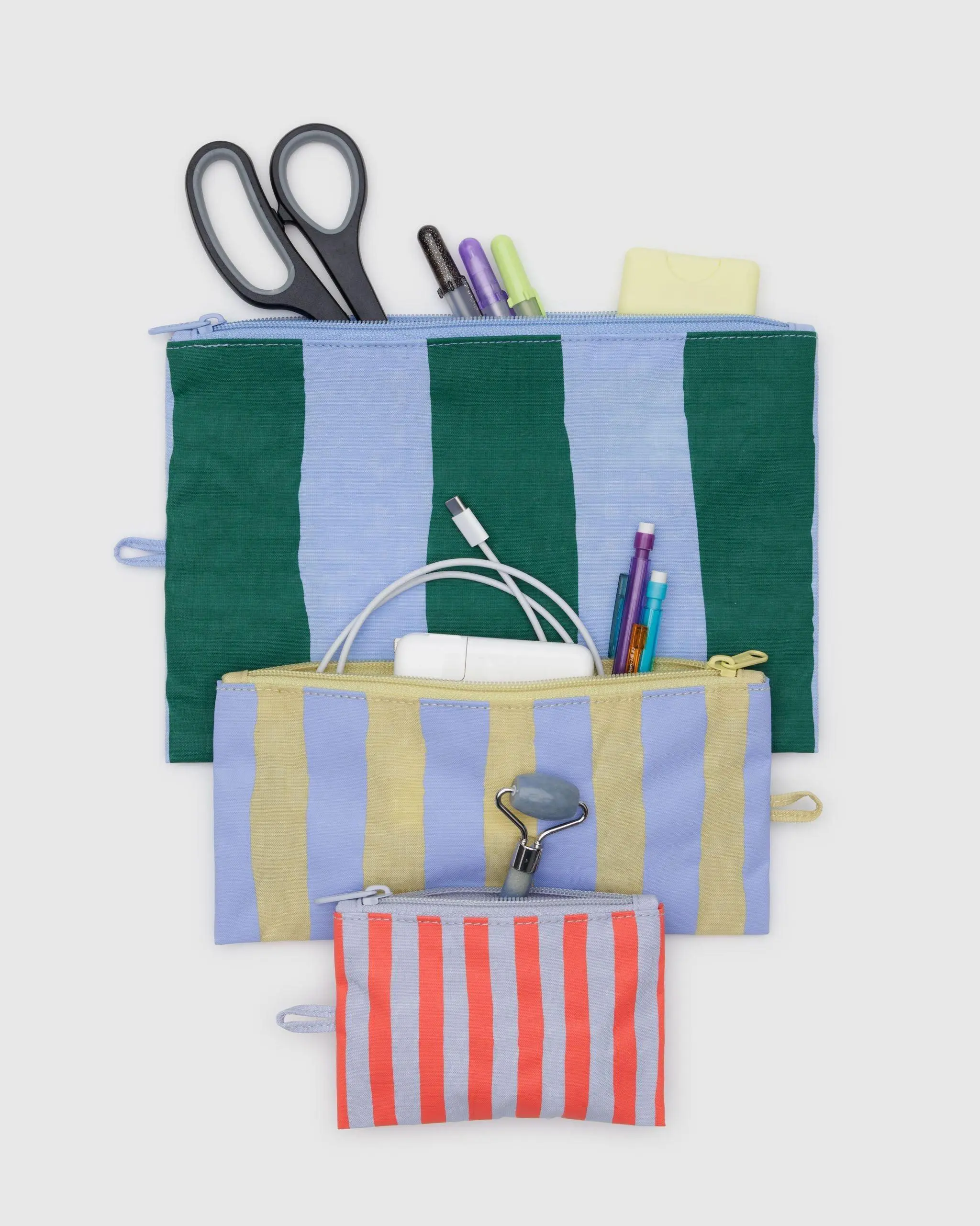 Flat Pouch Set Painted Stripe - Image 2