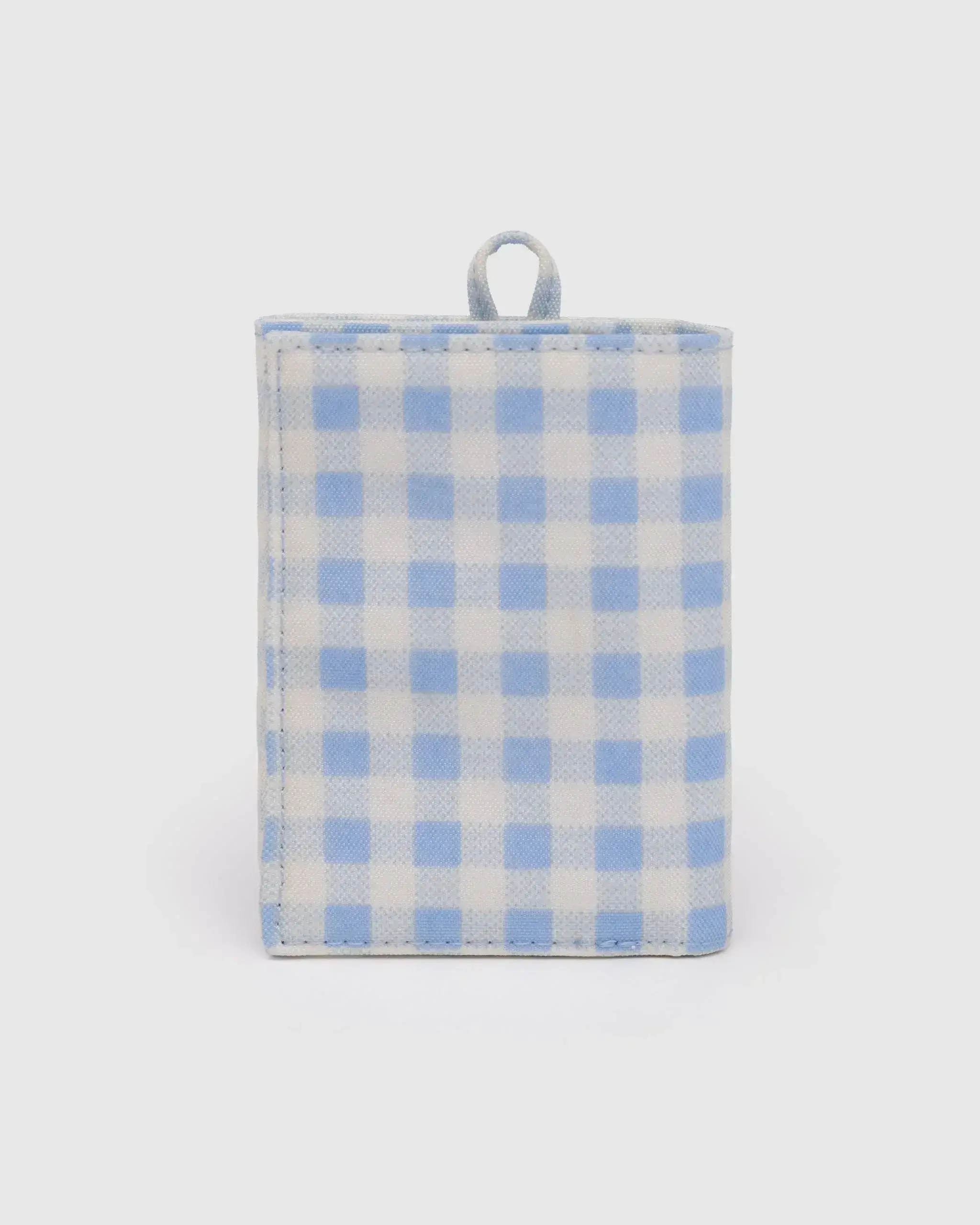 Snap Wallet Light Blue Gingham - Image 2